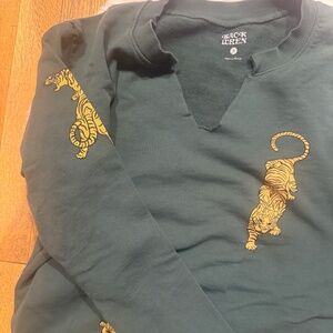 Tiger Notched Sweatshirt from Anthropologie